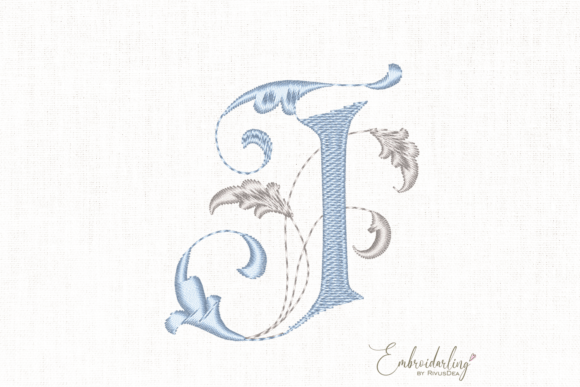 Download Baby Shower J, Monogram Embroidery Letter - Gram Collection