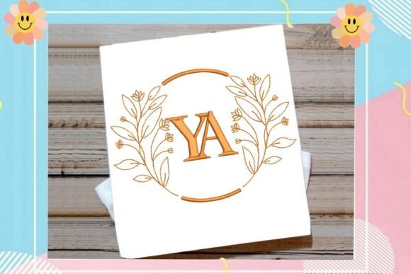 Download Gold Floral Monogram Frame - Gram Collection