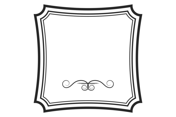Download Black Elegant Frame. Vintage Empty Decor - Black Collection