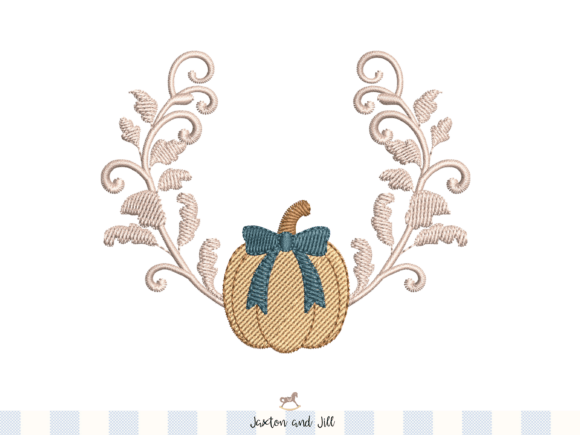 Download Pumpkin Monogram Frame Embroidery - Gram Collection