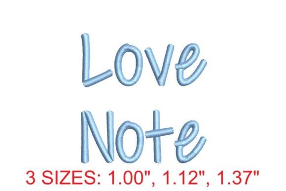 Download Love Note Embroidery Font - Love Collection