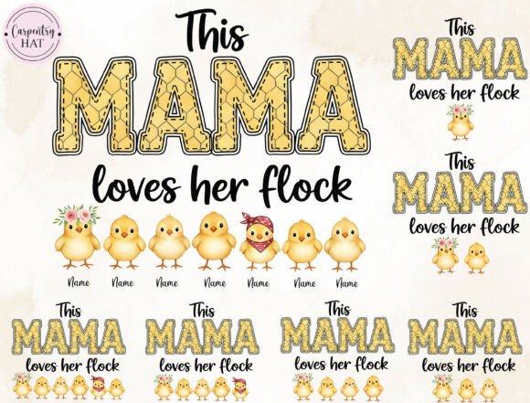Download This Mama Loves Her Flock PNG - Love Collection