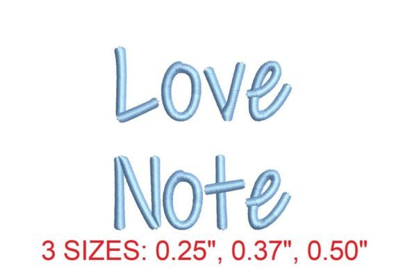 Download Love Note Embroidery Font - Love Collection