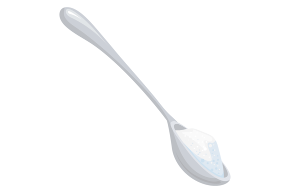 Download Cartoon Sugar Spoon Icon. Baking Powder - Sugar Collection