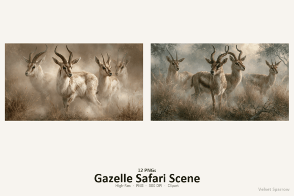 Download Gazelle Safari Scene - Scene Collection