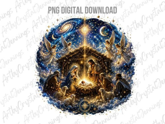 Download Christmas Nativity Scene Clipart PNG - Scene Collection