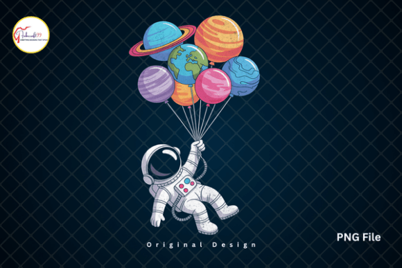 Download Astronaut Planet Balloons PNG, Space PNG - Space Collection